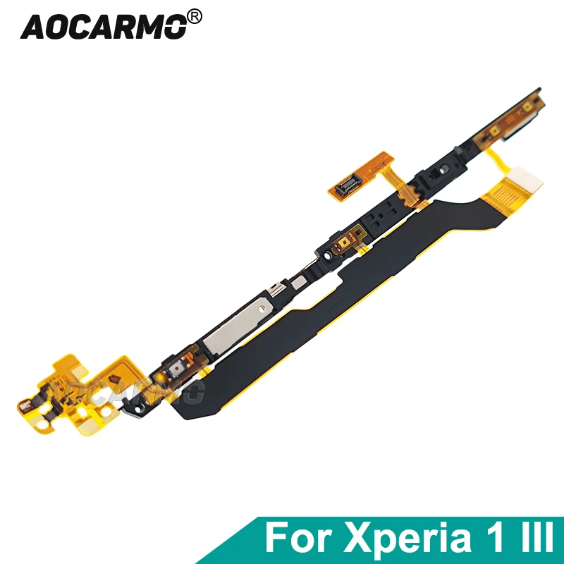 

Aocarmo For Sony Xperia 1 III / X1iii MARK3 Power Button On/Off Volume Camera Switch Buttons Ribbon Flex Cable Replacement Part