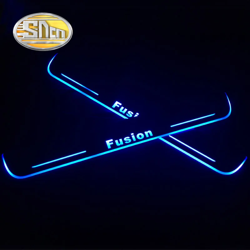 4 шт. для Ford Fusion 2015 2016 2017 2018 акриловый светодиодный приветствуется педаль порог