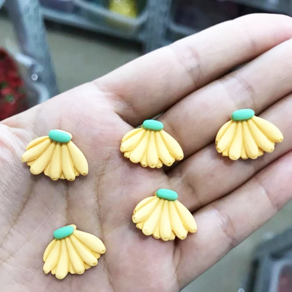 10 шт. милые авокадо оранжевый банан фрукты слизи амулеты дополнение аксессуары DIY