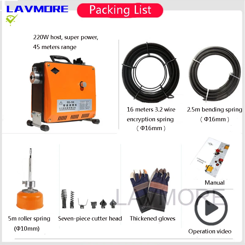 Землесос для труб GQ150A дренажный экскаватор унитаза Электрический