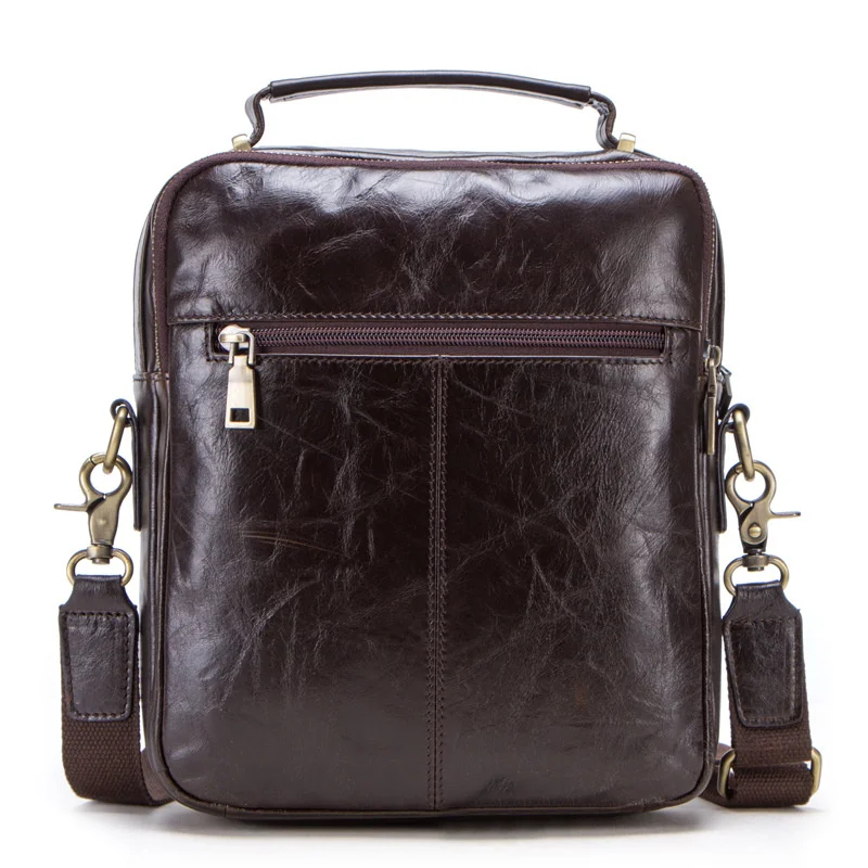 First Layer Cowhide Men's Business Briefcase Genuine Leather Single Shoulder Bag Fashion Messenger Bag Trend Crossbody Handbag