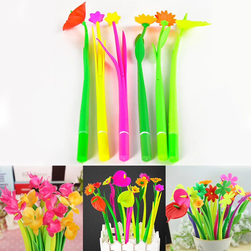 1 шт. модная популярная креативная канцелярская ручка с цветами сладкими на удачу