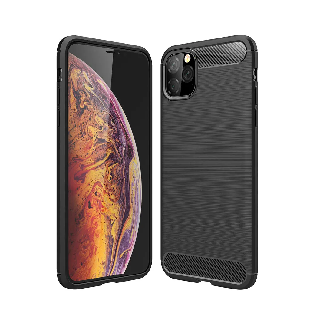 CARPRIE Phone Case For iPhone 11 Pro 5.8 Inch Brushed Rubber Shock absorb Soft TPU Cover Shock-proof Easy Access Thin | Мобильные