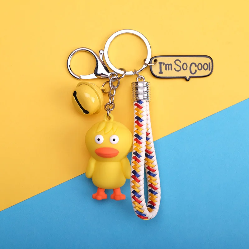 

New Cute Cartoon Sesame Street Keychain Elmo Oscar Cookie Grover Zoe Ernie Big Bird DIY Keyrings Boy Girl Bag Backpack Wholesale