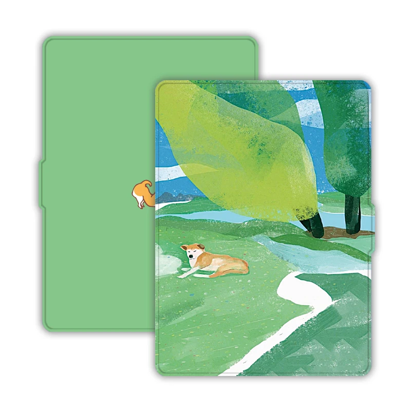 Цветной защитный чехол из ПУ кожи с рисунком умный аксессуары для Kindle Paperwhite