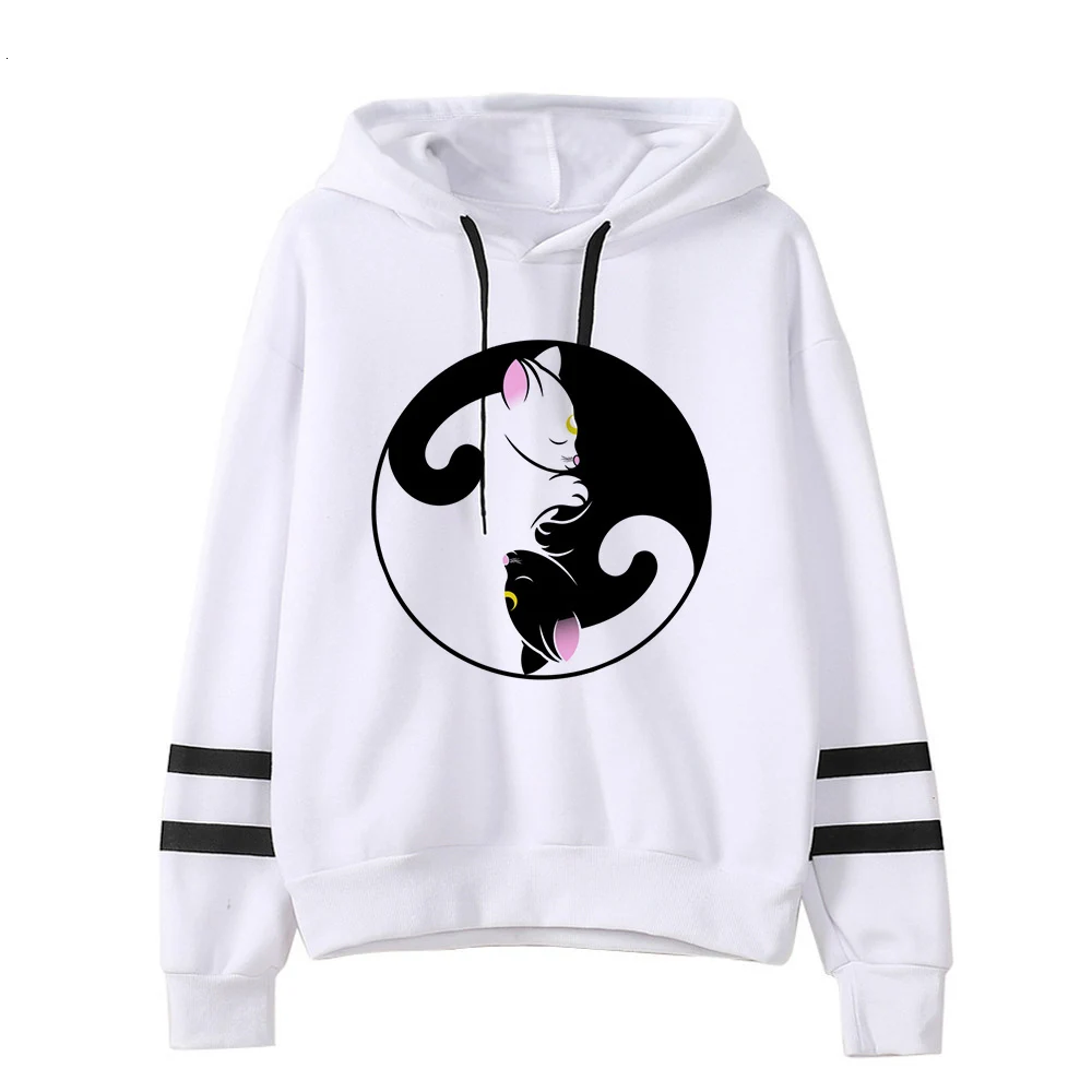 Сейлор Мун Женская толстовка kawaii Забавный ulzzang Толстовка harajuku корейский стиль графический женская одежда толстовки Модные гранж