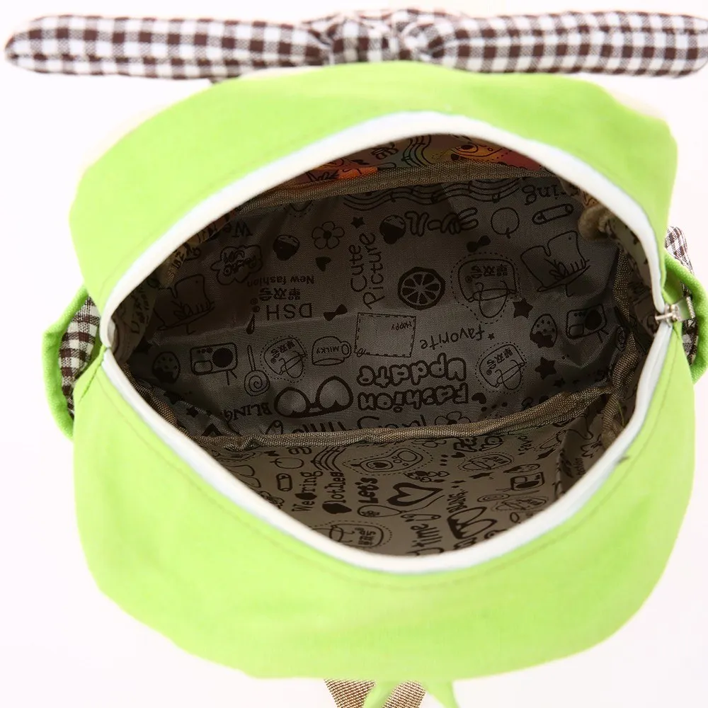 

Kids School Bags Backpack Canvas Cute Cartoon Rabbit Children Kindergarten Primary Schoolbags Rose