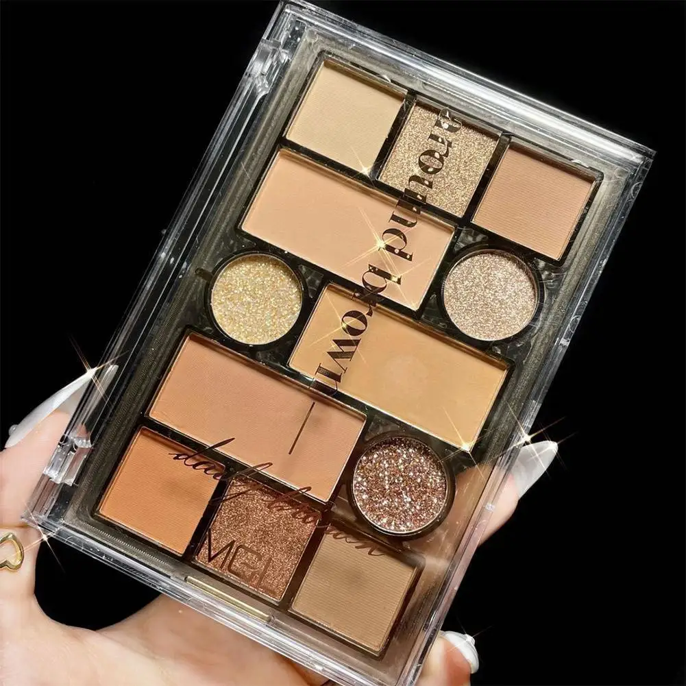 

12 Colors Eyeshadow Safe Multiple Colour No Sensitive For Professional Contour Palette Blush Palette F3Y0