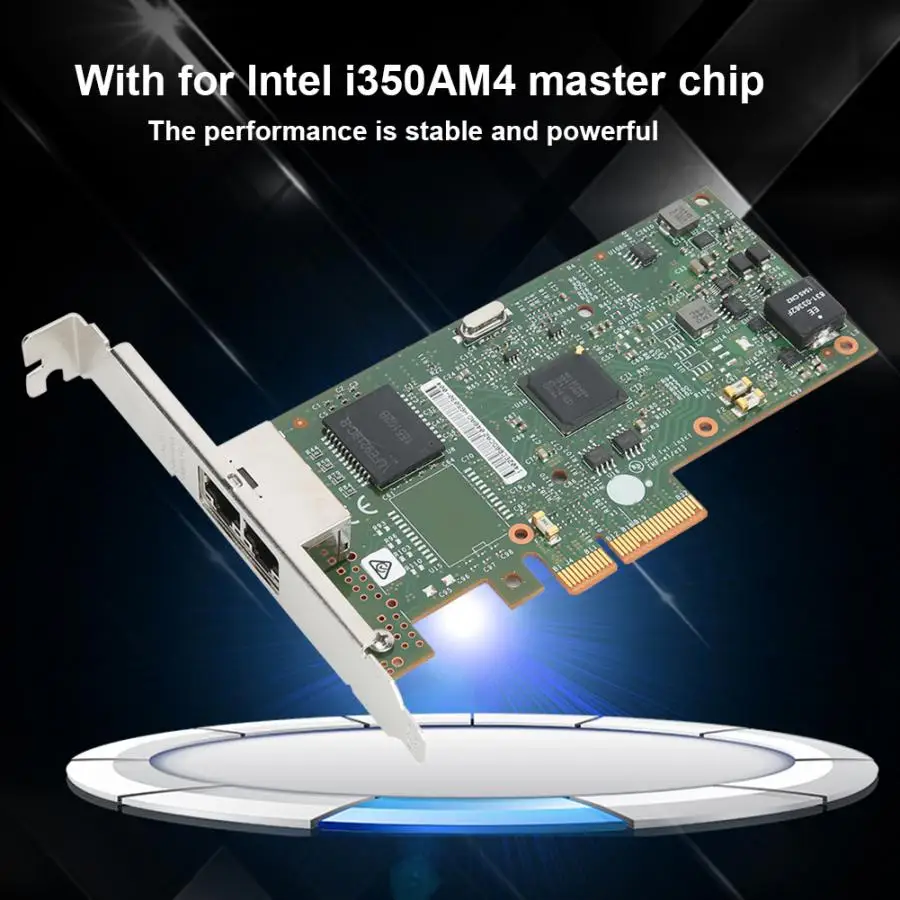 Для Intel I350AM4 для HP NC361T PCI-E Двухпортовая гигабитная сетевая карта настольных