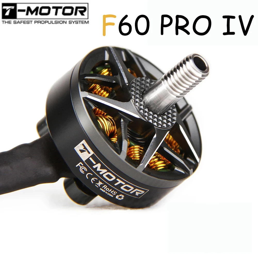 

In STOCK T-Motor F60 Pro IV V2.0 1750KV 1950KV 2550KV 5-6S 4-6S 3-4S Brushless Motor for RC Drone FPV Racing