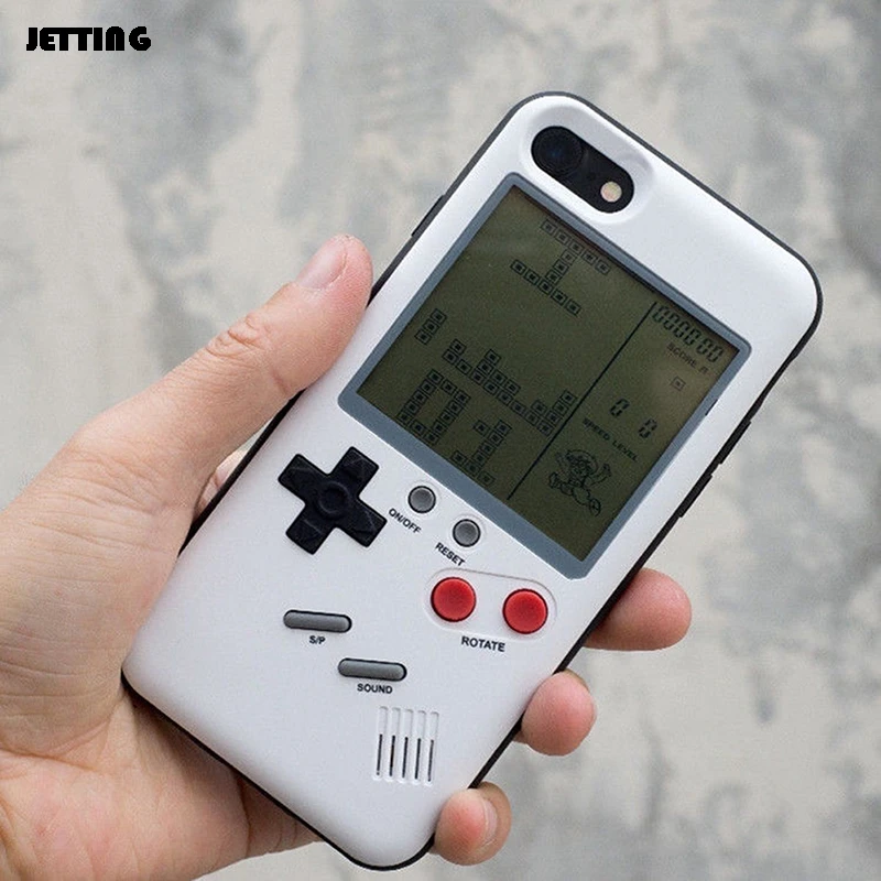 

for Retro Tetris Nintendo Gameboy Blokus Console Case Cover for iPhone X 7/8 Plus 7 6 6S