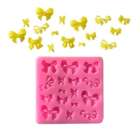 16 different size bowknot shaped silicone fondant cake decorating mold chocolate molds baking tools kitchen accessories