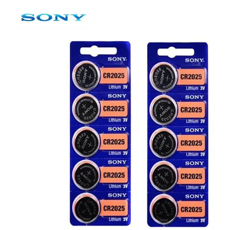 10 шт. Литиевые Батарейки SONY cr2025 для веса Часы с калькулятором|Часовые батарейки| |