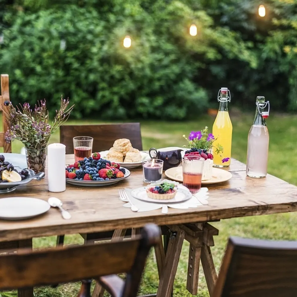 4 шт. маслонепроницаемый клен салфетка под тарелку с лиственным рисунком