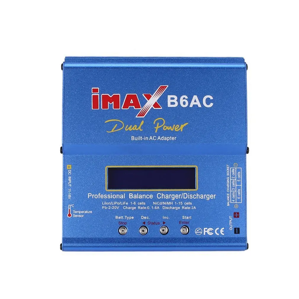 Зарядное устройство iMAX B6AC для аккумуляторов 80 Вт Lipo NiMh Li-Ion Ni-Cd цифровое