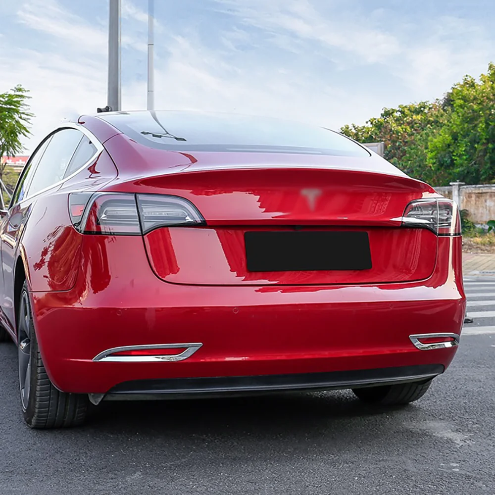 Подходит для Tesla Model 3 Model3 2018 2019 2020 Автомобильный задний бампер противотуманная
