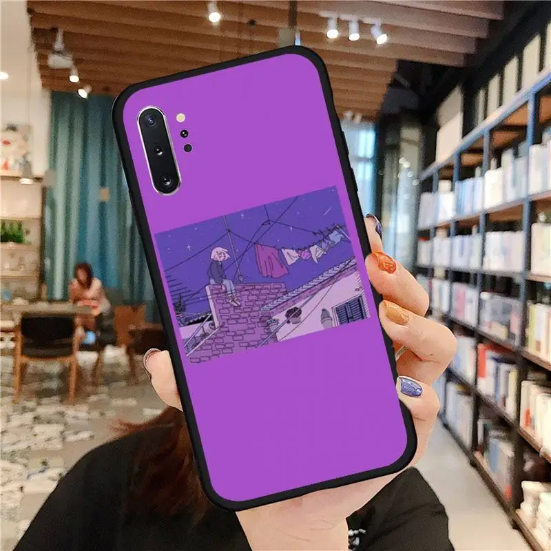 

Sad emotion girl Phone Case for samsung galaxy a51 a52 a71 a50 a12 a72 a21s a70 s21 s20 fe s10 note 20 10 ultra plus coque