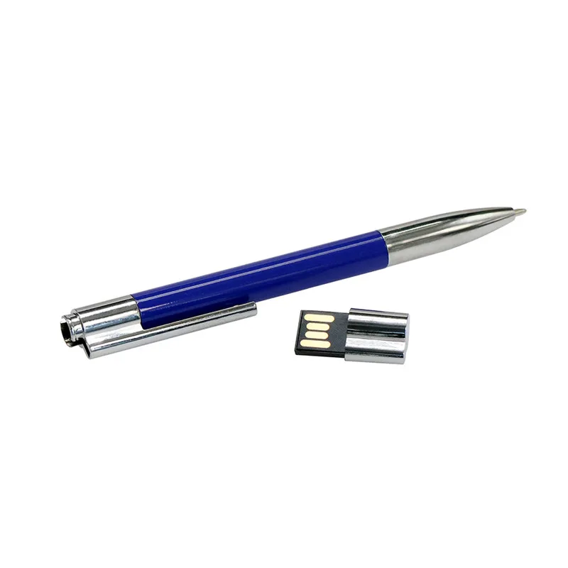 Совершенно новая металлическая шариковая ручка, USB 2,0, флеш-накопитель, ручка для студента, учителя, высокая скорость, 4 ГБ, 8 ГБ, 16 ГБ, 32 ГБ, 64 ГБ, 128 ГБ