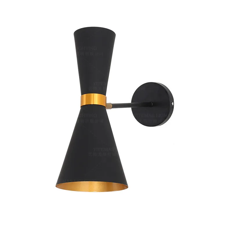White modern wall sconce lights black lamps nordic bedroom bedside flexible adjustable up and down loft decor | Освещение