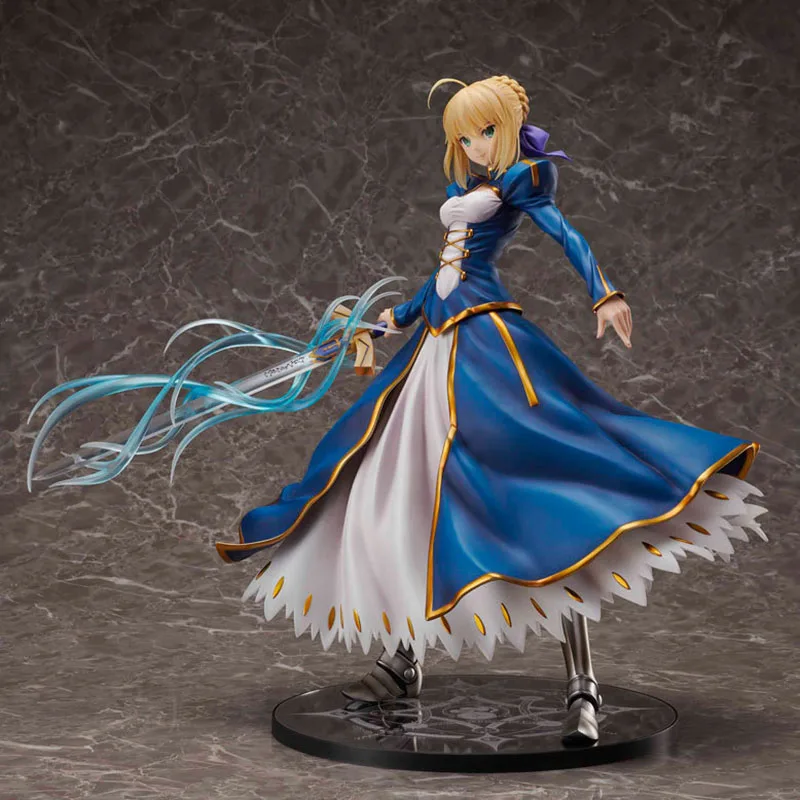 Аниме экшн-фигурки Fate/stay Night Altria Pendragon красивые девушки 41 см 1/4 стоя Боевая осанка