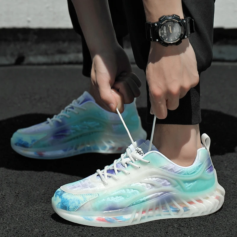 

Men Casual Shoes Sneakers Fashion Light Breathable Fashionable Sports Street Man White Leisure Causal For Hip Hop