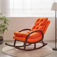 nordic solid wood rocking chair adult balcony leisure chaise lounge chair lazy sofa old man rocking chair taishi easy chair