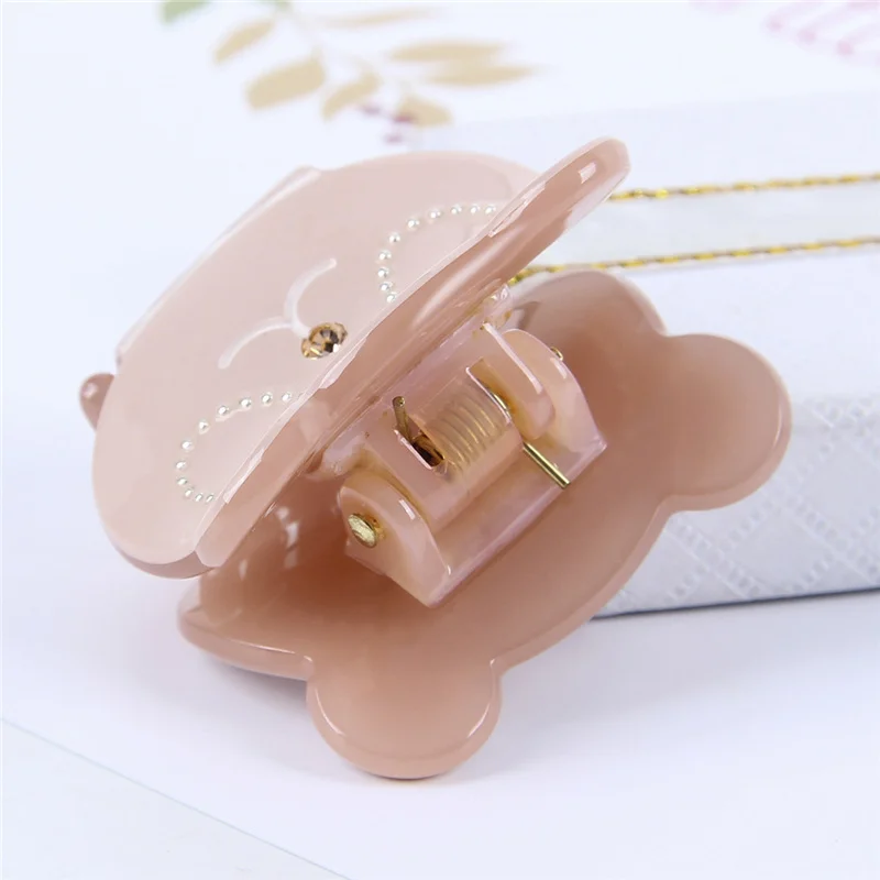 Женская заколка для волос с кристаллами маленькая в Корейском стиле животными