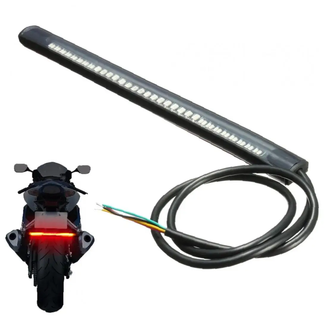 Универсальный Автомобильный задний тормоз для мотоцикла сигнал поворота 48