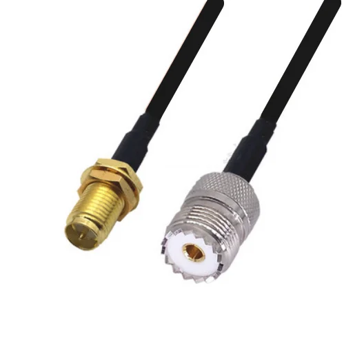 

LMR240 50-4 RF coaxial cable RP-SMA Female to UHF PL259 Female Connector LMR-240 Low Loss Coax Pigtail Jumpe Cable