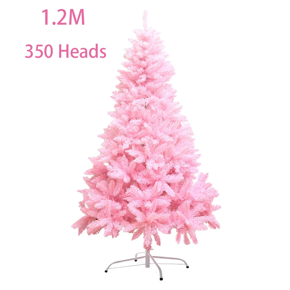 1.2m Cherry Blossom Pink Christmas Tree Set Meal Deluxe Decoration for New Year Xmas Gift Home Office Mall Hotel