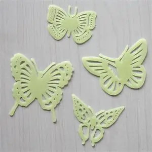 1 Pack Glow in Dark Butterfly Wall Stickers Wallpaper Luminous Fluorescent Switch Stickers Home Decoration