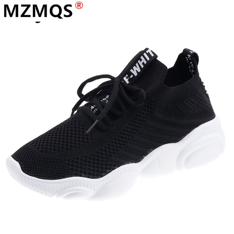 

2021 Spring Women's Shoes Breathable Mesh Casual Shoes Fashion Lace-up Black Soft Bottom Women Vulcanized Shoes Tenis Feminino