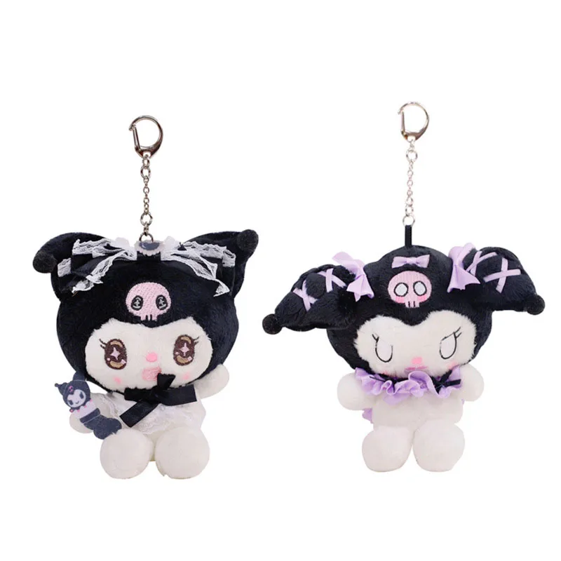 

10 см Kawaii Sanrio плюшевые брелоки куклы игрушки мультфильм Kuromi аниме плюшевый мешок кулон мягкие потолочные украшения игрушки для девочек пода...