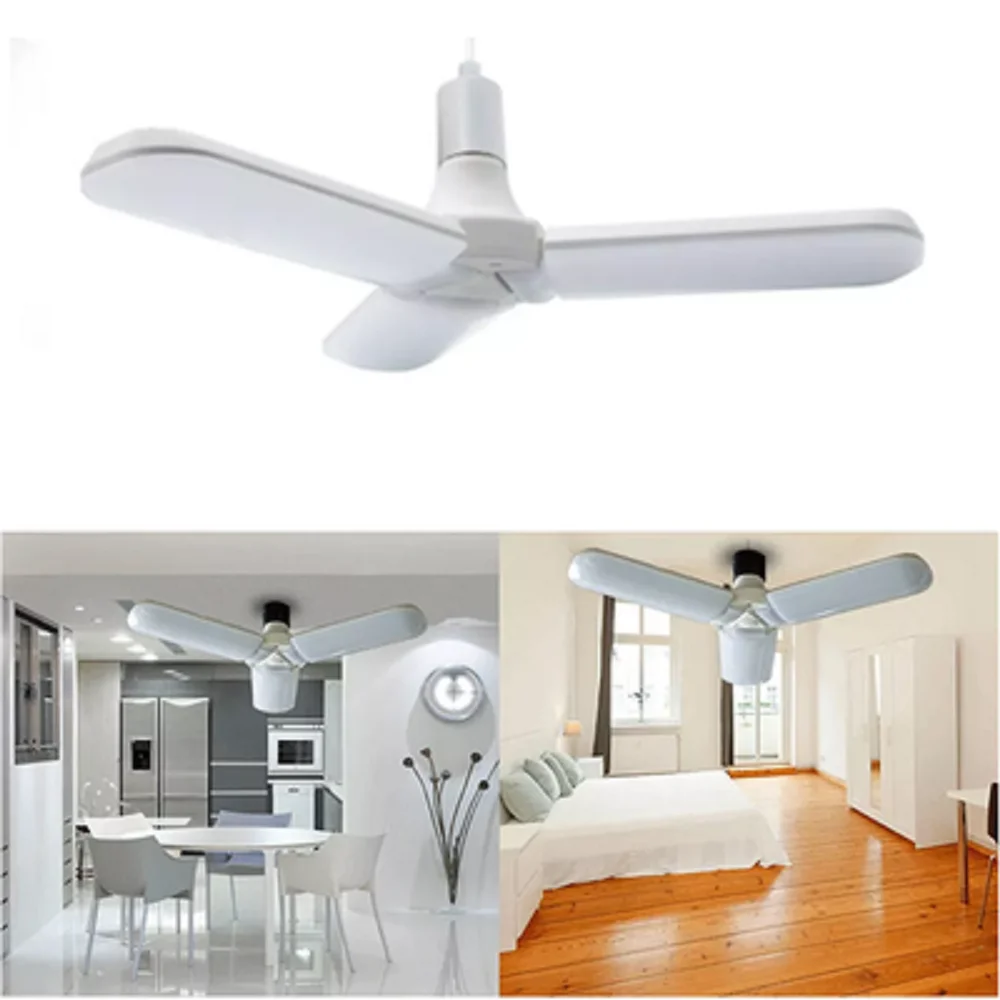 Сверхъяркая светодиодная Складная Лампа в виде листьев 40 Вт 60 E27 светильник