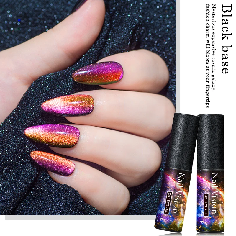 Nail Vision 9D Galaxy Cat Eye гель-Хамелеон Гель для ногтей длительный Galaxy Star эффект кошачьих глаз замачивается УФ/светодиодный