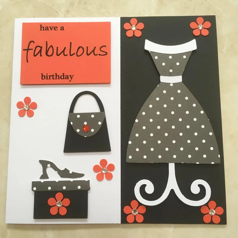 Металлическая высечка высечки 2020 Новые 4 шт Женская обувь мешок юбка Коробка