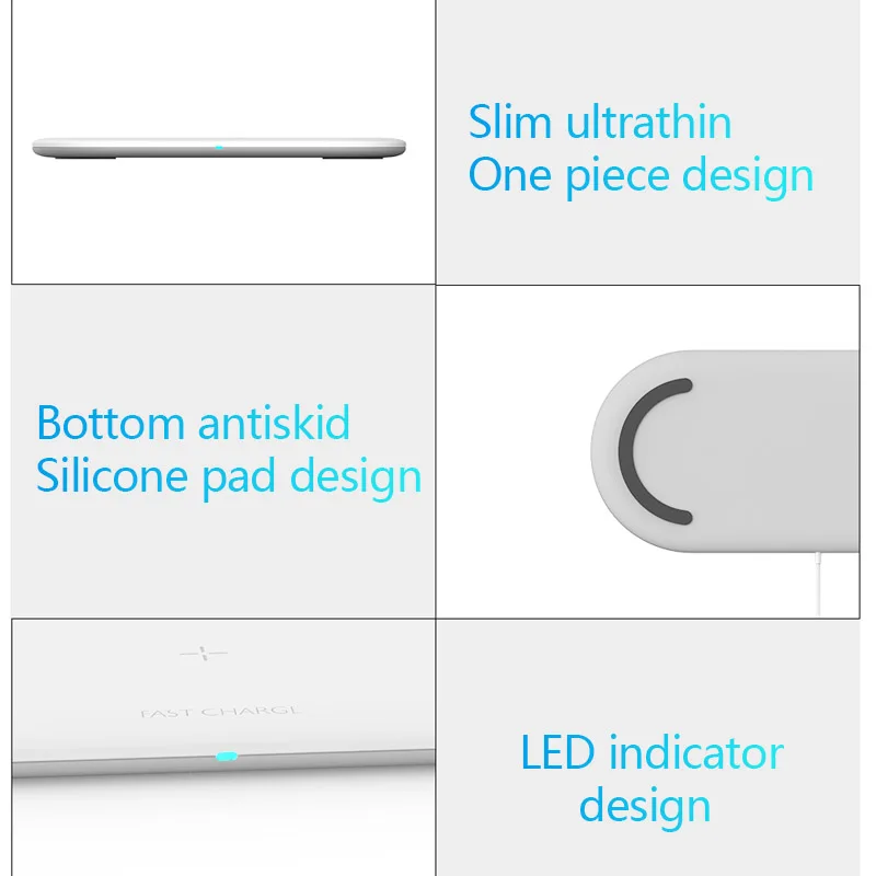 

3 in 1 10W Qi Wireless Charger for iPhone XR Samsung Fast Wireless Charging Station for Apple watch 4 3 for Airpods Charger Dock