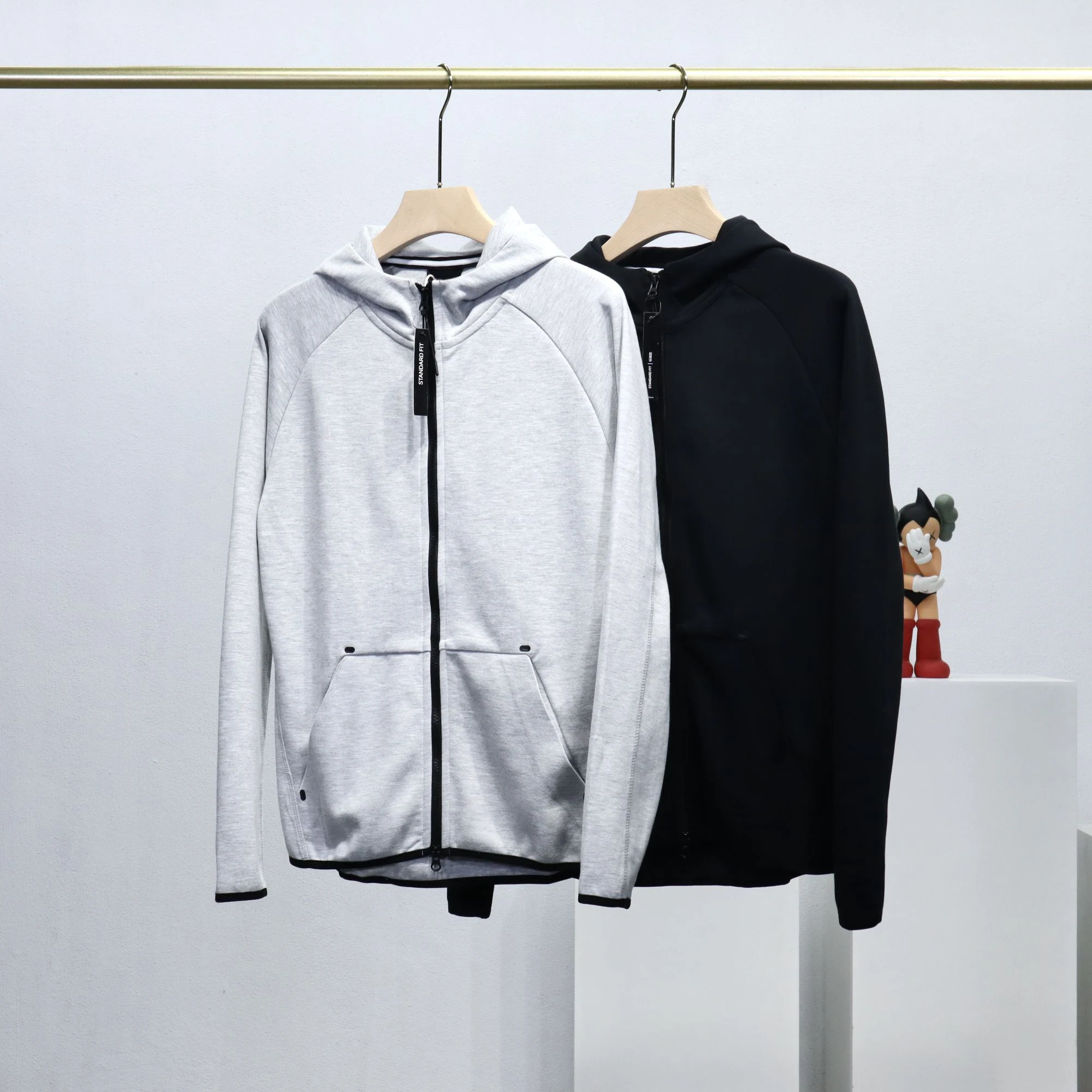 

2021 Spring and Autumn Men's Hooded Jacket Pure Cotton Pullover Outdoor Casual Style Jogging Sweatshirts Good Quality