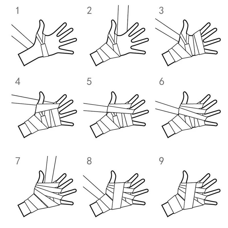 2 рулона хлопковые спортивные боксерский бандаж Санда Муай Тай тхэквондо ручные
