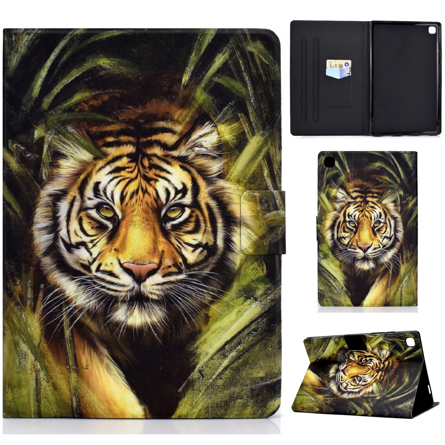 

Чехол для планшета samsung Galaxy Tba A7 2020 T500 505 защитный рукав противоударный с подставкой череп животное тигр рисунок