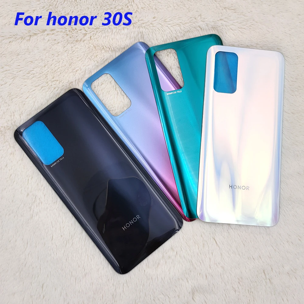 Новая задняя крышка батарейного отсека для Huawei Honor 30S 30 корпус 3D стеклянная