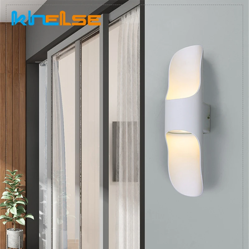 Современный наружный светодиодный настенный светильник водонепроницаемый для