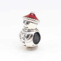 amaia authentic 925 silver christmas snowman loose beads fit original charms bracelet necklace pendant