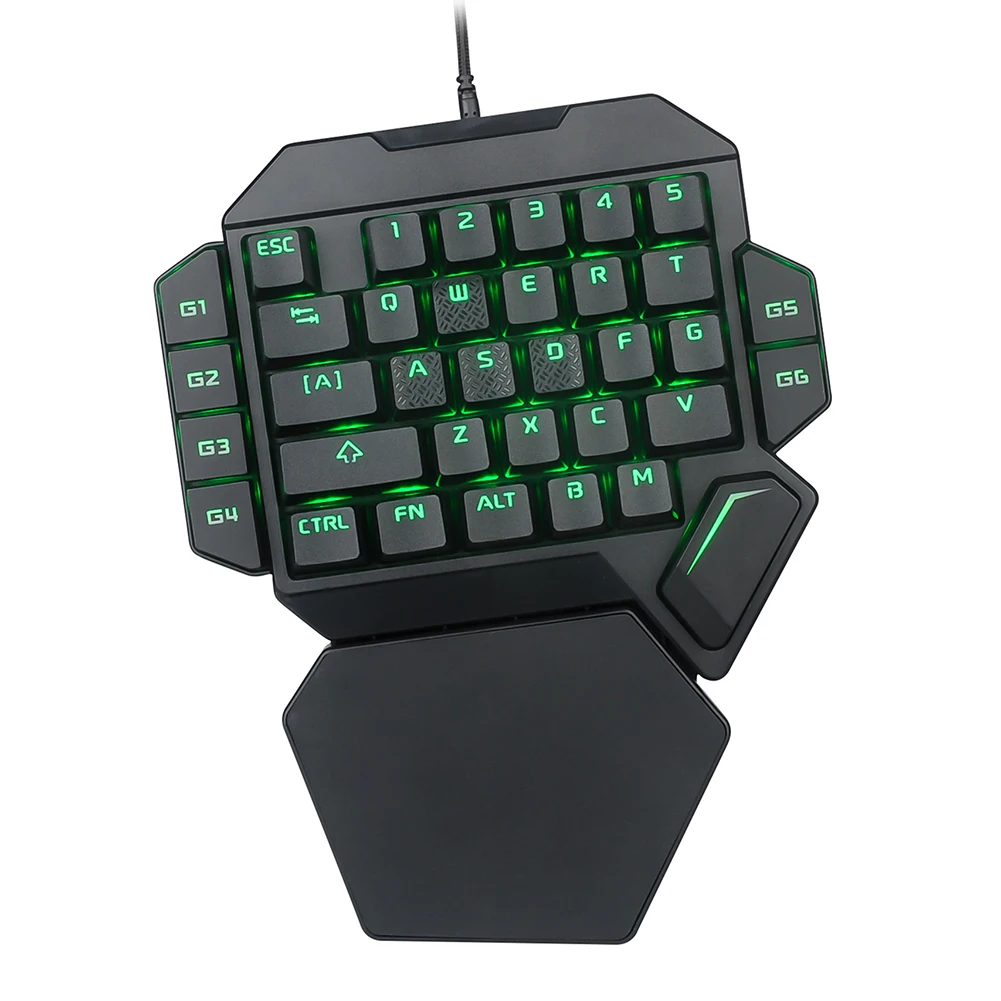 

Mechanical Wired Gaming Mini Keyboard Game Entertainment K50 One-Handed RGB 35 Keys Accessories for PC PS4 Xbox