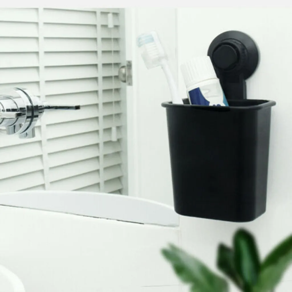 Useful Bathroom Toothbrush Holder travel home bathroom camping Shower Basket Sanitary holder Wall Mount Suction Cup | Дом и сад