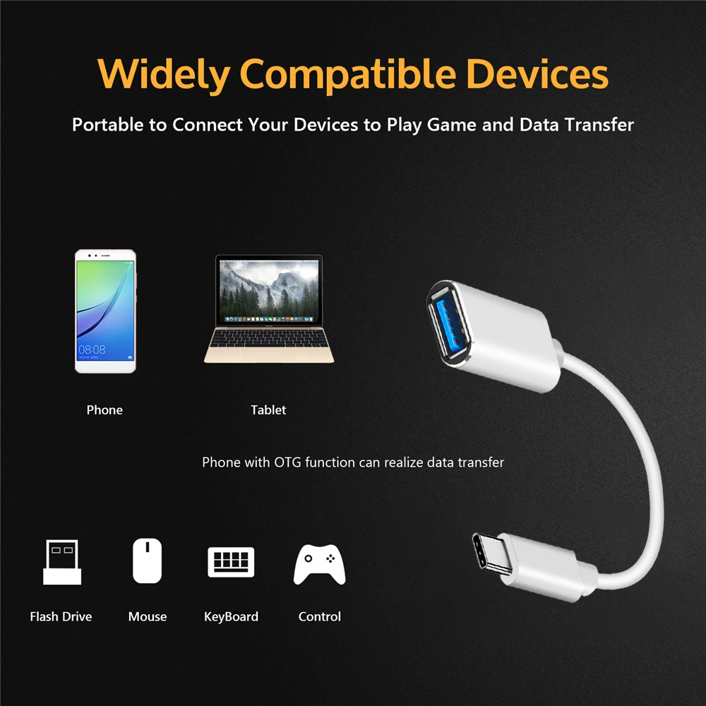 Bundwin USB 3 1 Type C штекер на 2 0 гнездо OTG кабель для передачи данных адаптер MacBook Pro Samsung S9