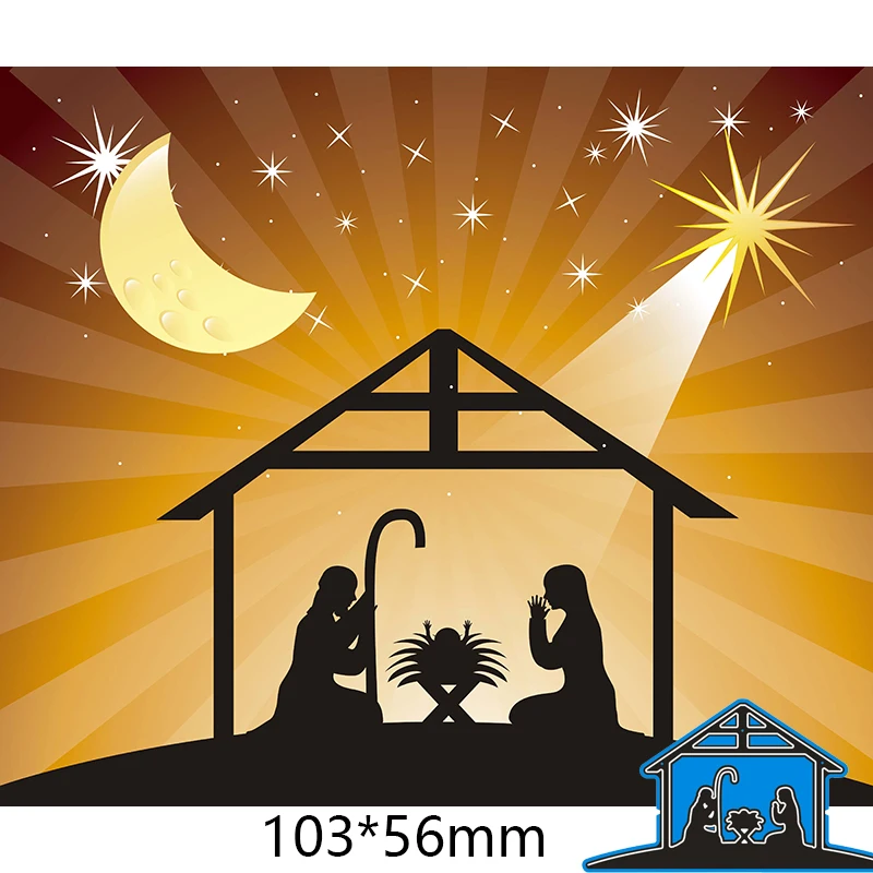 

New Metal Cutting Dies Irregular Figure Halloween For Card DIY Scrapbooking stencil Paper Craft Album template Dies 103*56mm