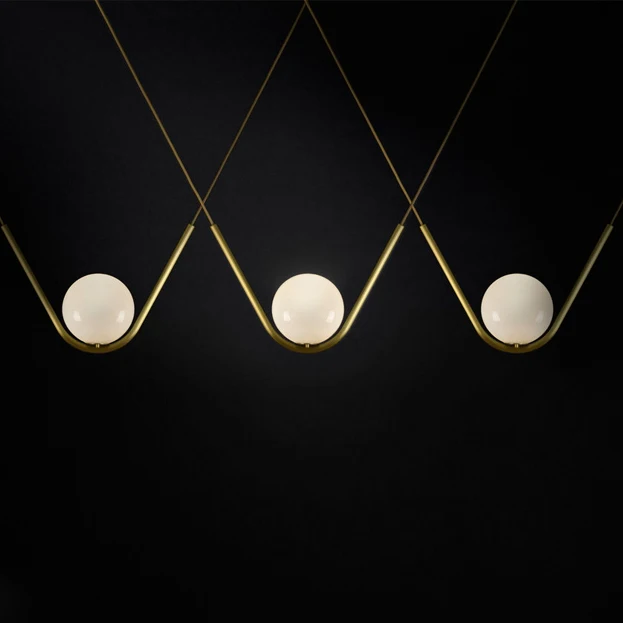 Современный стеклянный обеденный светильник подвесной прозрачный/коньячный