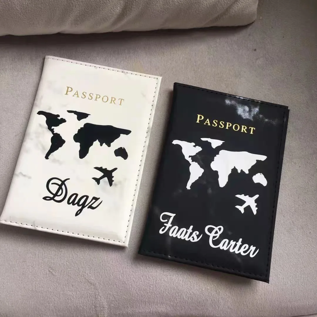 Бесплатная доставка 2 шт. чехол для паспорта индивидуальный логотип под