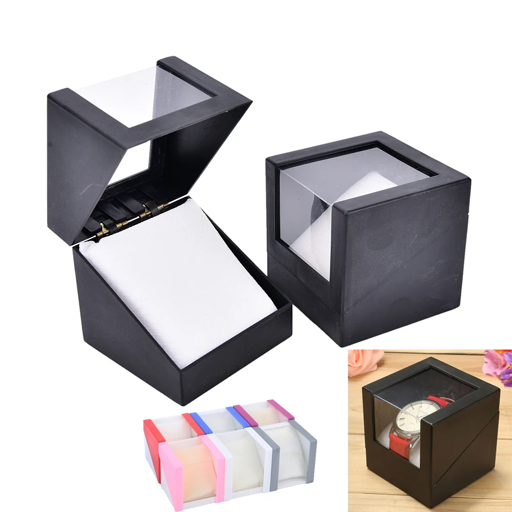

Wrist Plastic Earring Display Storage Holder Walentine's Day Anniversary Gift Watch Box Random color Jewelry Transparent Case
